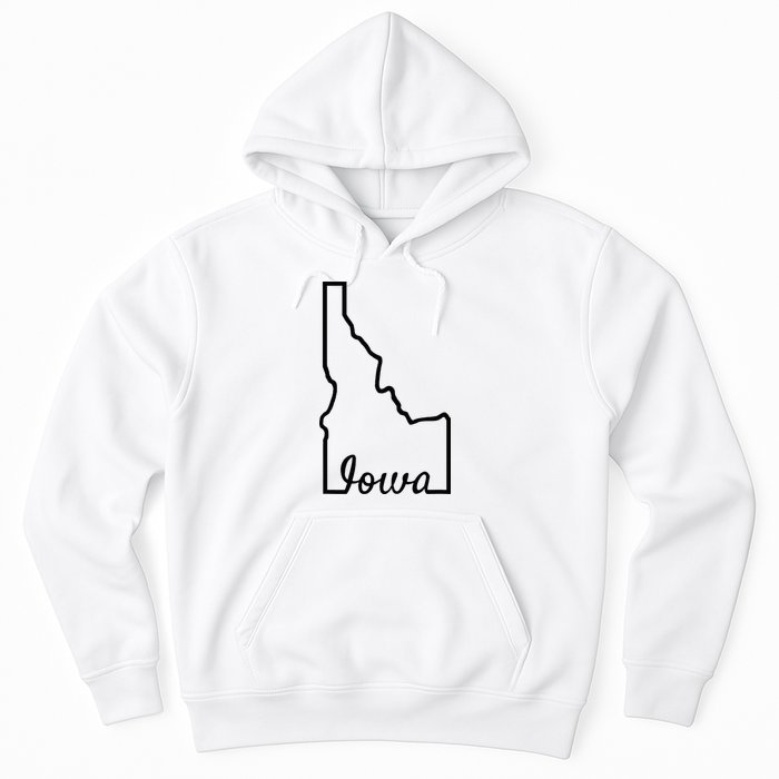 Idaho Iowa Funny Geography Mix Up Joke Idawa State Pride Hoodie