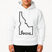 Idaho Iowa Funny Geography Mix Up Joke Idawa State Pride Hoodie