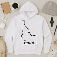 Idaho Iowa Funny Geography Mix Up Joke Idawa State Pride Hoodie