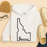 Idaho Iowa Funny Geography Mix Up Joke Idawa State Pride Hoodie