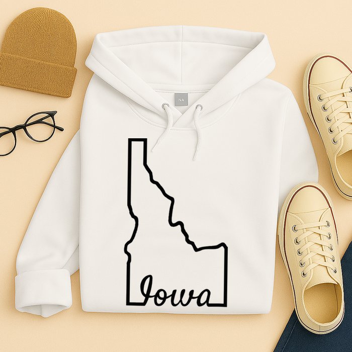 Idaho Iowa Funny Geography Mix Up Joke Idawa State Pride Hoodie