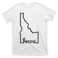 Idaho Iowa Funny Geography Mix Up Joke Idawa State Pride T-Shirt