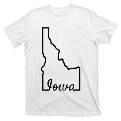 Idaho Iowa Funny Geography Mix Up Joke Idawa State Pride T-Shirt