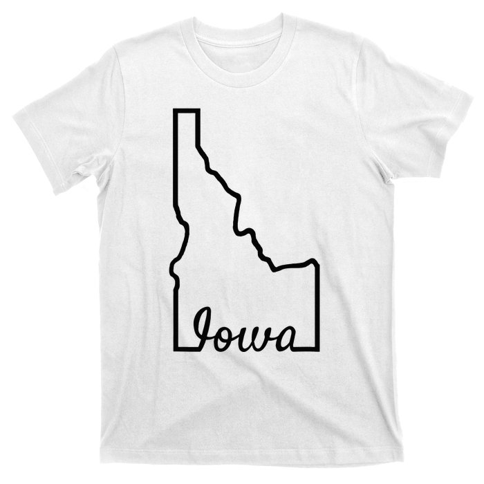 Idaho Iowa Funny Geography Mix Up Joke Idawa State Pride T-Shirt