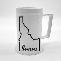 Idaho Iowa Funny Geography Mix Up Joke Idawa State Pride Beer Stein