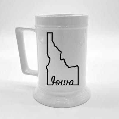 Idaho Iowa Funny Geography Mix Up Joke Idawa State Pride Beer Stein