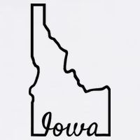 Idaho Iowa Funny Geography Mix Up Joke Idawa State Pride Button
