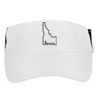 Idaho Iowa Funny Geography Mix Up Joke Idawa State Pride Adult Drive Performance Visor
