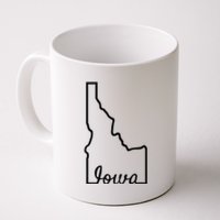 Idaho Iowa Funny Geography Mix Up Joke Idawa State Pride Coffee Mug