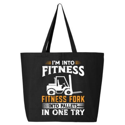 Im Into Fitness Funny Forklift Operator 25L Jumbo Tote