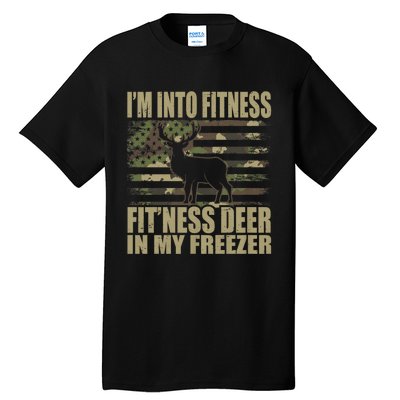 IM Into Fitness FitNess Deer In My Freezer Hunting Deer Tall T-Shirt