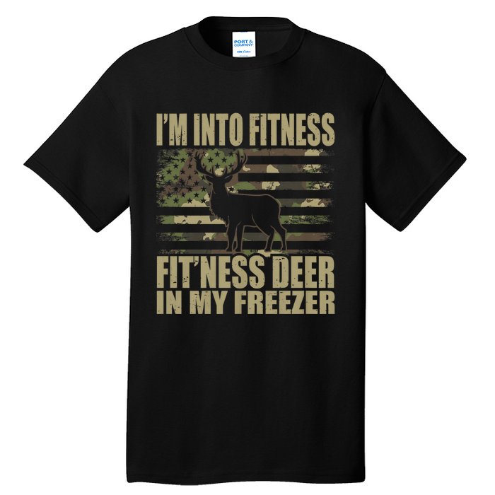 IM Into Fitness FitNess Deer In My Freezer Hunting Deer Tall T-Shirt