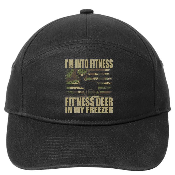 IM Into Fitness FitNess Deer In My Freezer Hunting Deer 7-Panel Snapback Hat