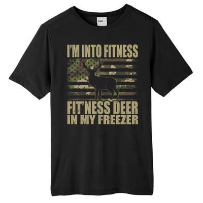 IM Into Fitness FitNess Deer In My Freezer Hunting Deer Tall Fusion ChromaSoft Performance T-Shirt