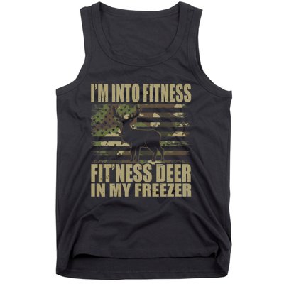 IM Into Fitness FitNess Deer In My Freezer Hunting Deer Tank Top