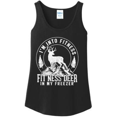 IM Into Fitness FitNess Deer In My Freezer Hunting Deer Ladies Essential Tank