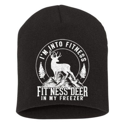 IM Into Fitness FitNess Deer In My Freezer Hunting Deer Short Acrylic Beanie