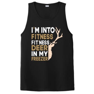 IM Into Fitness FitNess Deer In My Freezer Funny Hunter PosiCharge Competitor Tank