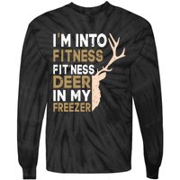 IM Into Fitness FitNess Deer In My Freezer Funny Hunter Tie-Dye Long Sleeve Shirt