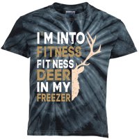 IM Into Fitness FitNess Deer In My Freezer Funny Hunter Kids Tie-Dye T-Shirt