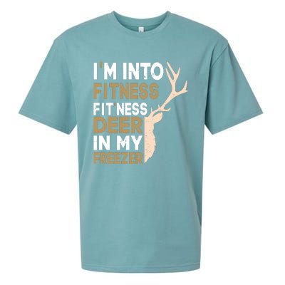 IM Into Fitness FitNess Deer In My Freezer Funny Hunter Sueded Cloud Jersey T-Shirt