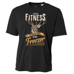 IM Into Fitness Deer Freezer Funny Dad Hunter Deer Hunting Cooling Performance Crew T-Shirt