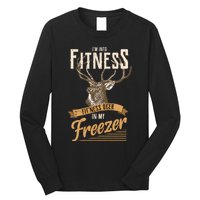 IM Into Fitness Deer Freezer Funny Dad Hunter Deer Hunting Long Sleeve Shirt