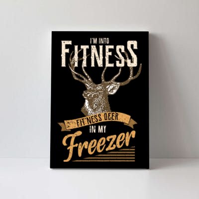 IM Into Fitness Deer Freezer Funny Dad Hunter Deer Hunting Canvas