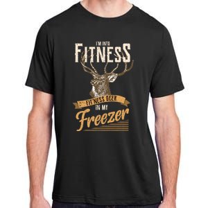 IM Into Fitness Deer Freezer Funny Dad Hunter Deer Hunting Adult ChromaSoft Performance T-Shirt