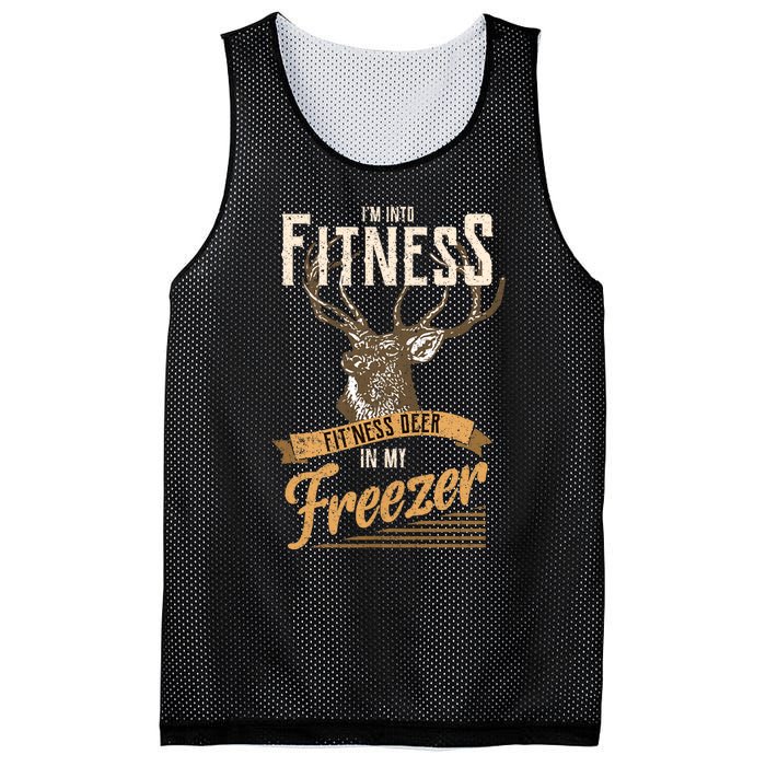 IM Into Fitness Deer Freezer Funny Dad Hunter Deer Hunting Mesh Reversible Basketball Jersey Tank