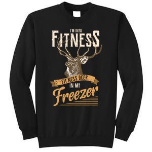 IM Into Fitness Deer Freezer Funny Dad Hunter Deer Hunting Tall Sweatshirt