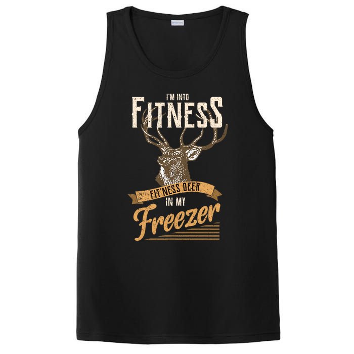 IM Into Fitness Deer Freezer Funny Dad Hunter Deer Hunting PosiCharge Competitor Tank