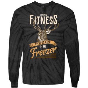 IM Into Fitness Deer Freezer Funny Dad Hunter Deer Hunting Tie-Dye Long Sleeve Shirt