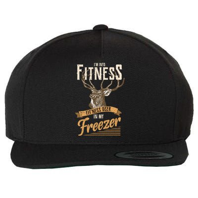 IM Into Fitness Deer Freezer Funny Dad Hunter Deer Hunting Wool Snapback Cap