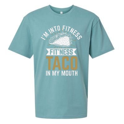 Im Into Fitness Fitness Taco In My Mouth Sueded Cloud Jersey T-Shirt