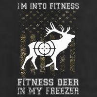 IM Into Fitness FitNess Deer In My Freezer Funny Hunter 7 Panel Mesh Trucker Snapback Hat