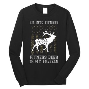 IM Into Fitness FitNess Deer In My Freezer Funny Hunter Long Sleeve Shirt