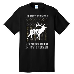 IM Into Fitness FitNess Deer In My Freezer Funny Hunter Tall T-Shirt