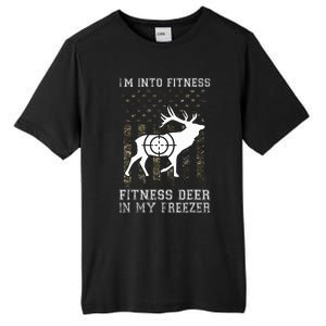 IM Into Fitness FitNess Deer In My Freezer Funny Hunter Tall Fusion ChromaSoft Performance T-Shirt