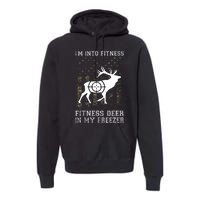 IM Into Fitness FitNess Deer In My Freezer Funny Hunter Premium Hoodie