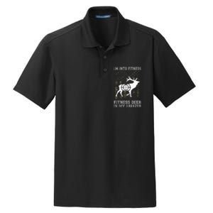 IM Into Fitness FitNess Deer In My Freezer Funny Hunter Dry Zone Grid Polo