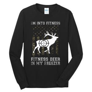 IM Into Fitness FitNess Deer In My Freezer Funny Hunter Tall Long Sleeve T-Shirt