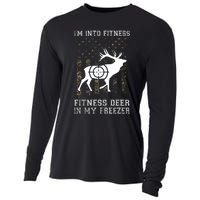 IM Into Fitness FitNess Deer In My Freezer Funny Hunter Cooling Performance Long Sleeve Crew