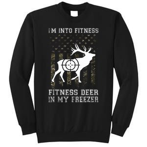 IM Into Fitness FitNess Deer In My Freezer Funny Hunter Tall Sweatshirt