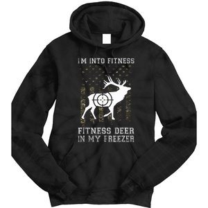 IM Into Fitness FitNess Deer In My Freezer Funny Hunter Tie Dye Hoodie