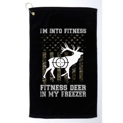 IM Into Fitness FitNess Deer In My Freezer Funny Hunter Golf Towel