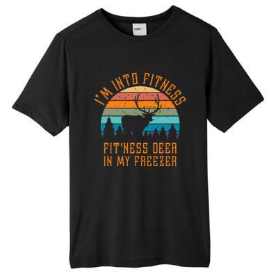 I'm Into Fitness Fit'Ness Deer In My Freezer Deer Hunting Tall Fusion ChromaSoft Performance T-Shirt