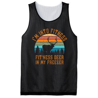 I'm Into Fitness Fit'Ness Deer In My Freezer Deer Hunting Mesh Reversible Basketball Jersey Tank