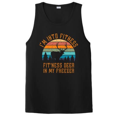 I'm Into Fitness Fit'Ness Deer In My Freezer Deer Hunting PosiCharge Competitor Tank