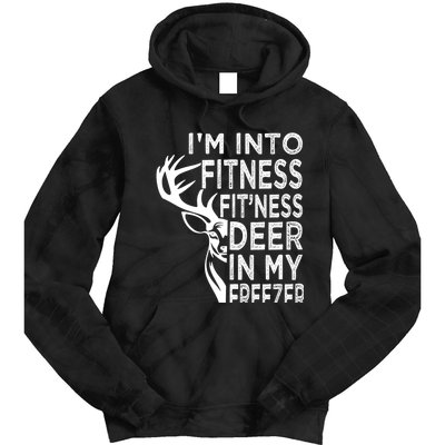 IM Into Fitness FitNess Deer In My Freezer Deer Tie Dye Hoodie